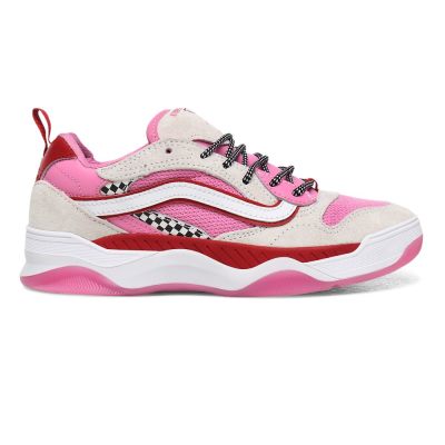 Vans Mini Check Brux WC - Kadın Spor Ayakkabı (Küpe Çiçeği Pembe Kırmızı)